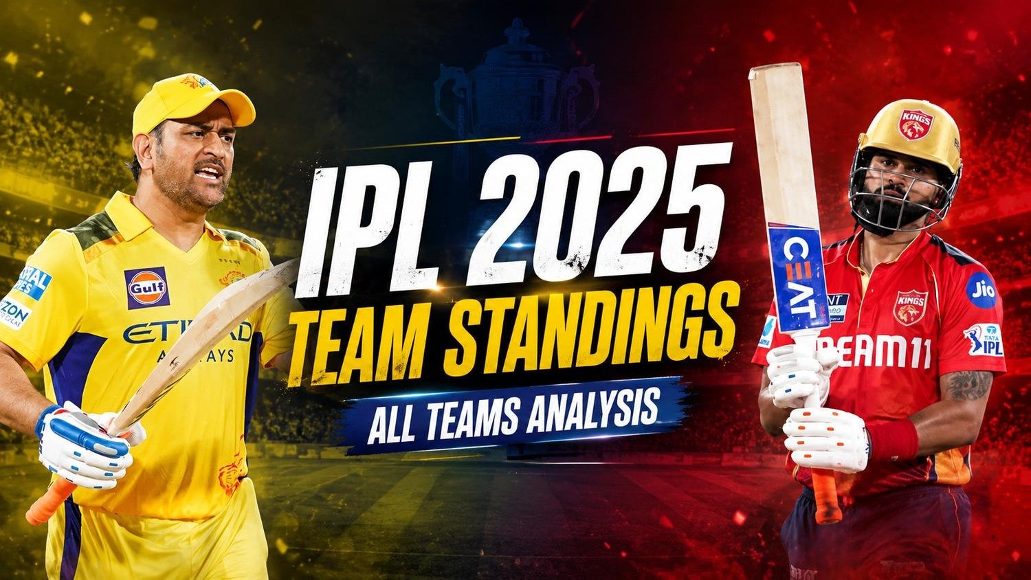 IPL 2025 Team Standings