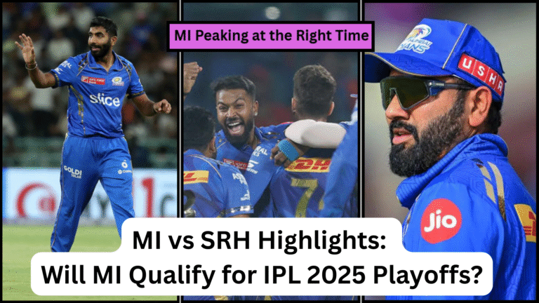 Will MI Qualify for playoffs 2025 IPL? MI Peaking at the Right Tim