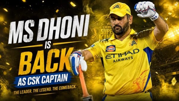 MS Dhoni Back as CSK Captain