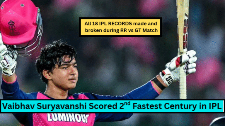 Vaibhav Suryavanshi Scored 2nd Fastest Century: All 18 IPL Records after RR vs GT game