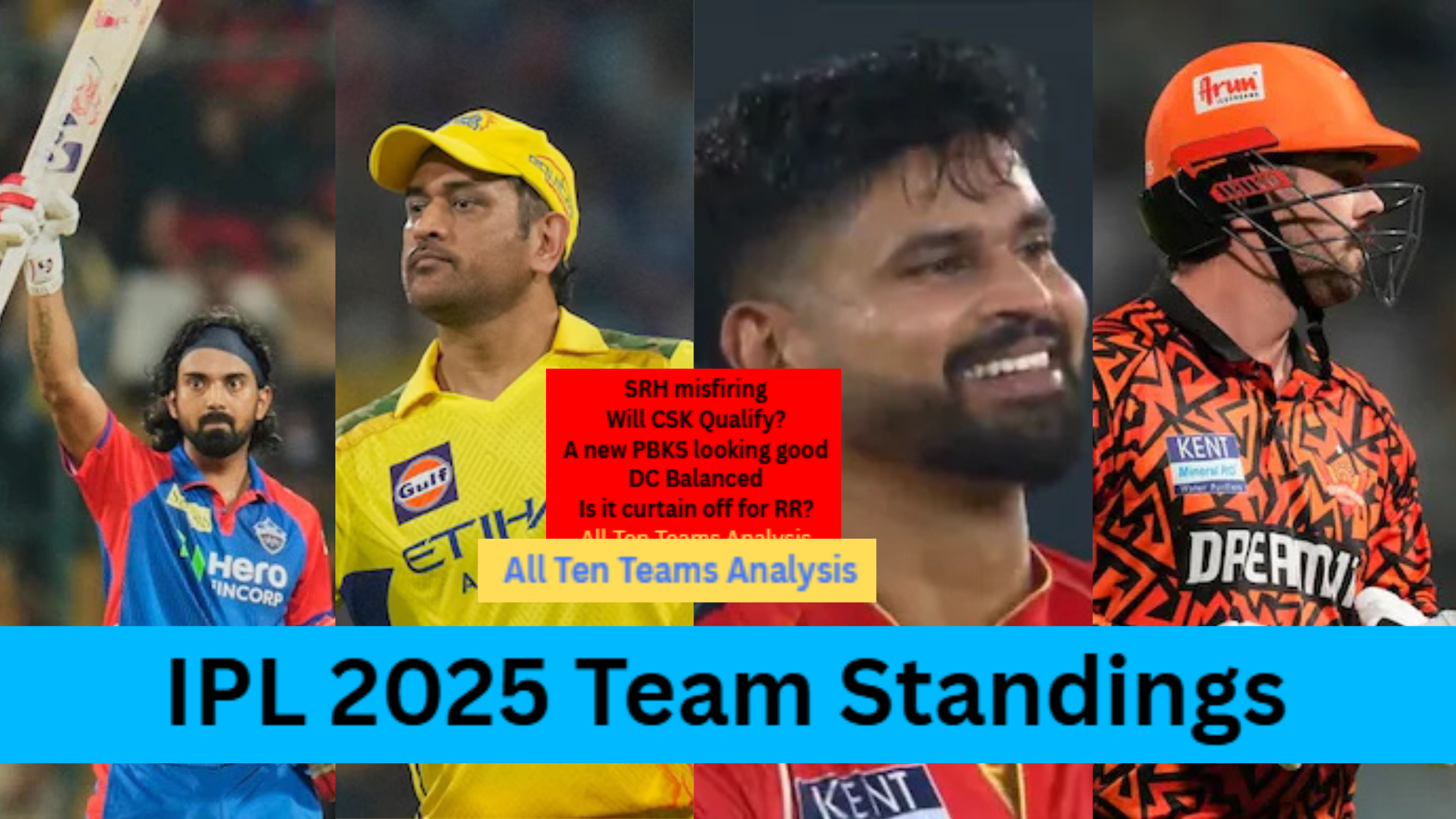 ipl 2025 team standings