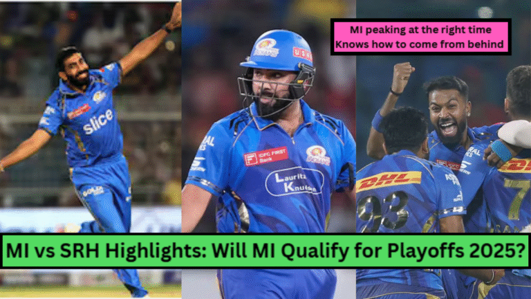 Will MI Qualify for playoffs 2025 IPL? MI Peaking at the Right Tim