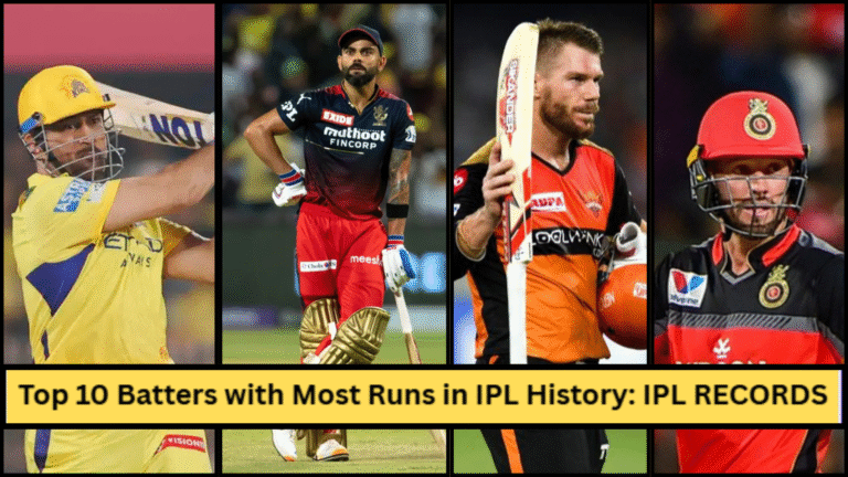 Most Runs in IPL History (Top 10): IPL RECORDS