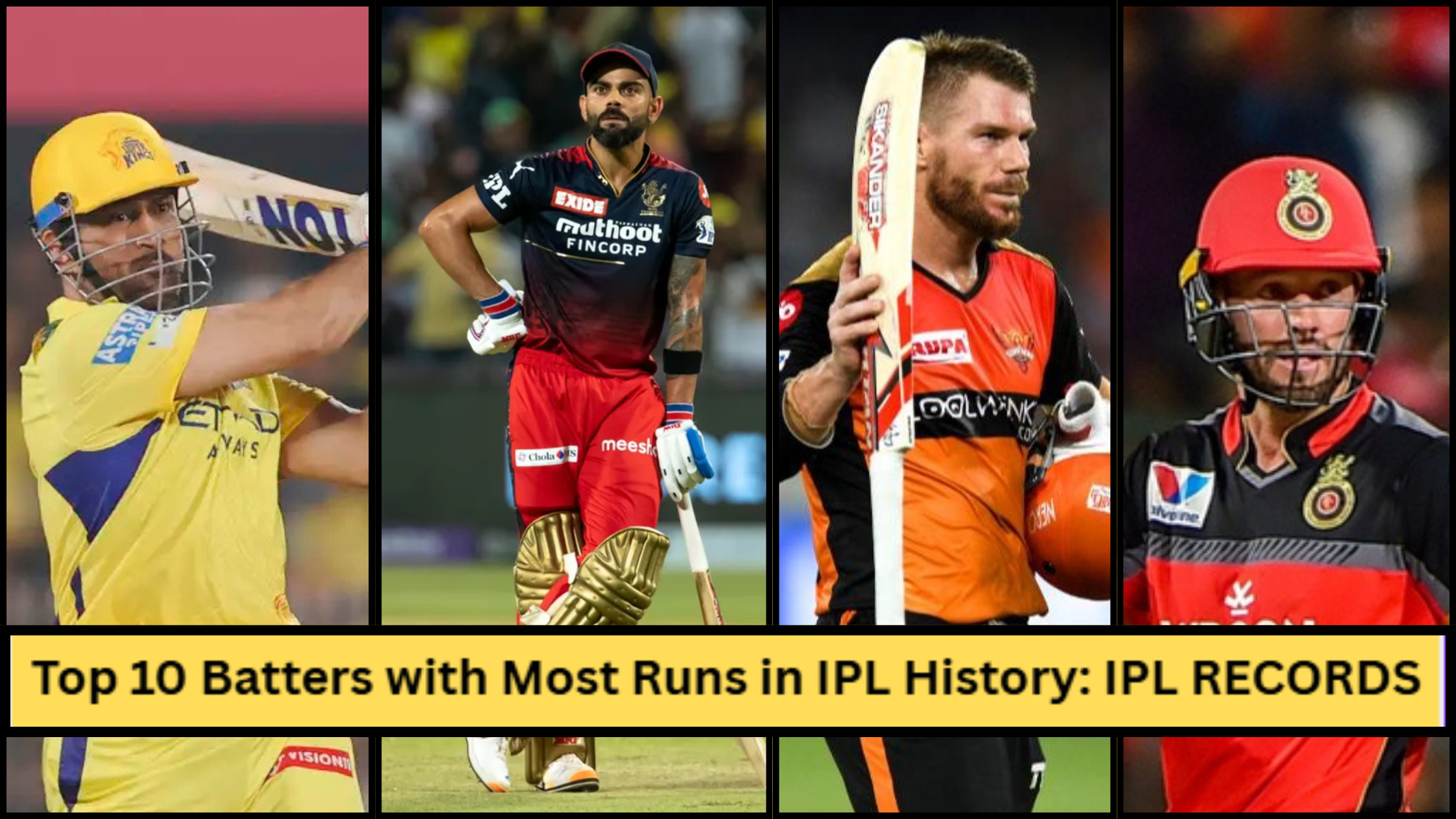 MOST RUNS IN IPL HISTORY