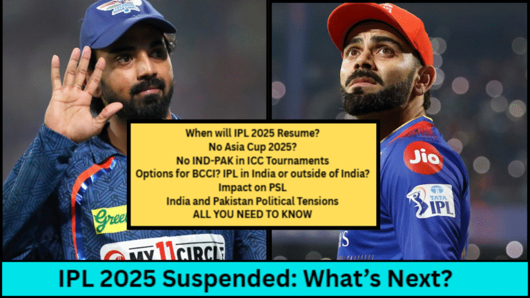 India and Pakistan Political Tensions: IPL 2025 Suspended for a Week