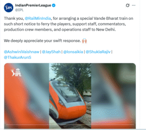 IPL's Official Tweet