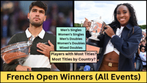 FRENCH OPEN WINNERS