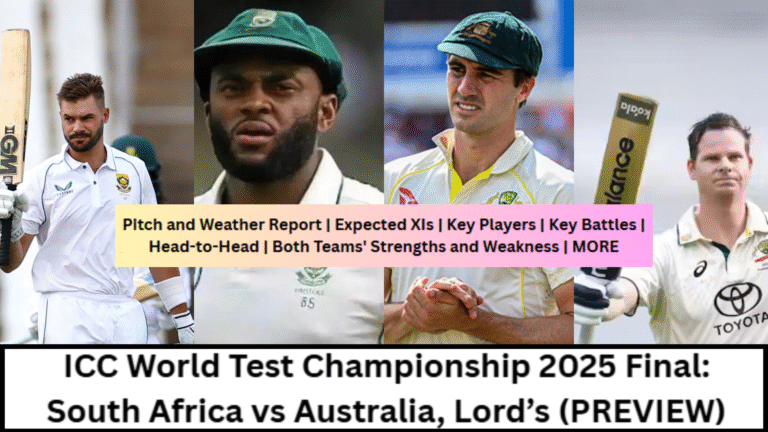 World Test Championship 2025 Final Preview: South Africa vs Australia