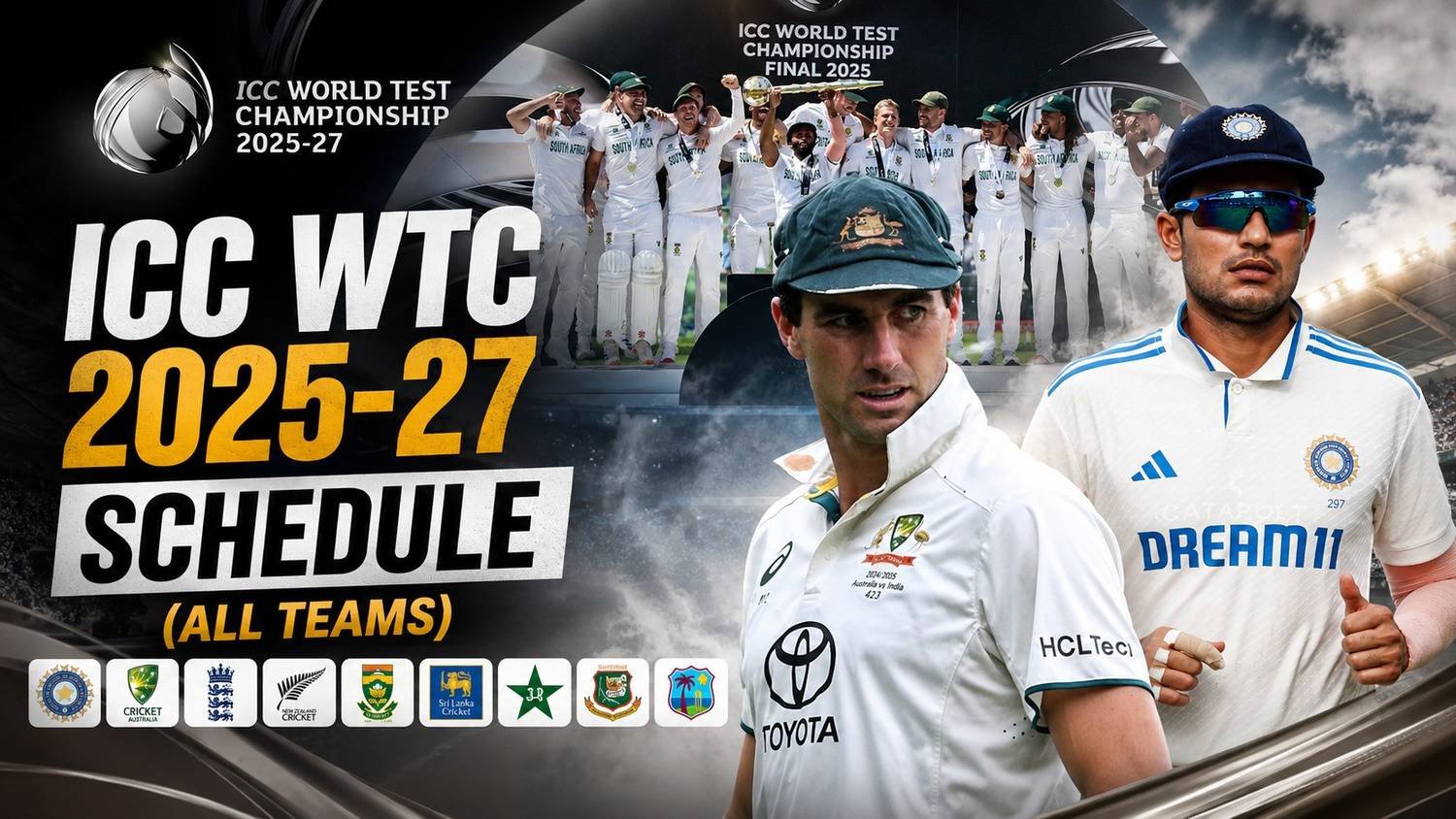 ICC WTC 2025-27 Schedule All Teams