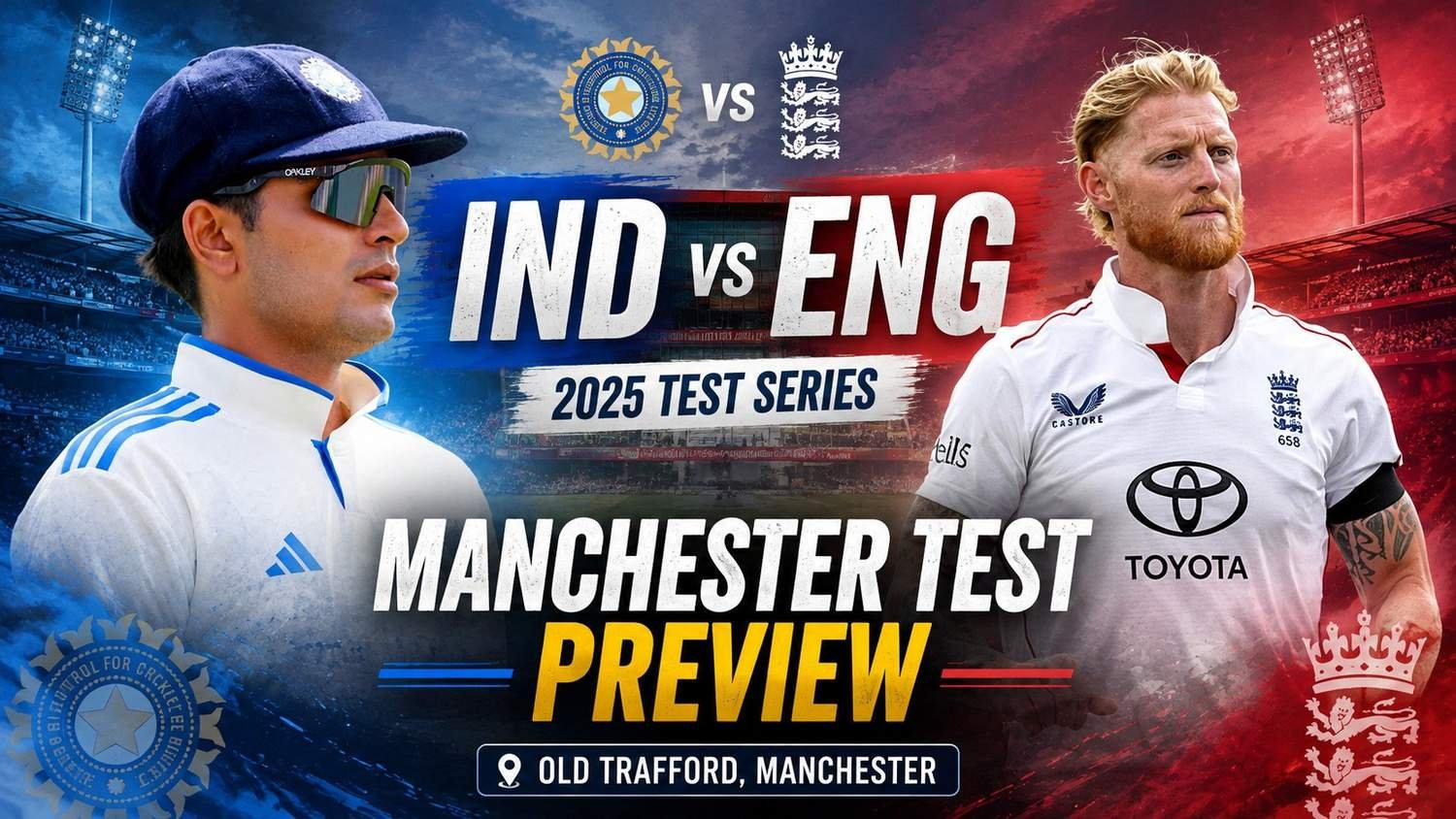 IND vs ENG 2025 Manchester Test Preview