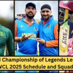 World Championship of Legends League 2025 Schedule and Squads