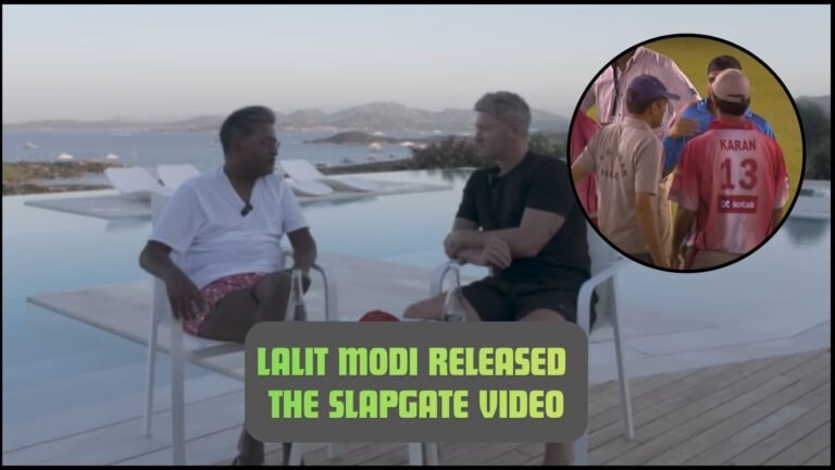 Lalit Modi Released Video of Slapgate (Harbhajan vs Sreesanth)