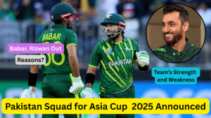 Pakistan Squad for Asia Cup 2025 Announced, Babar and Rizwan Left Out