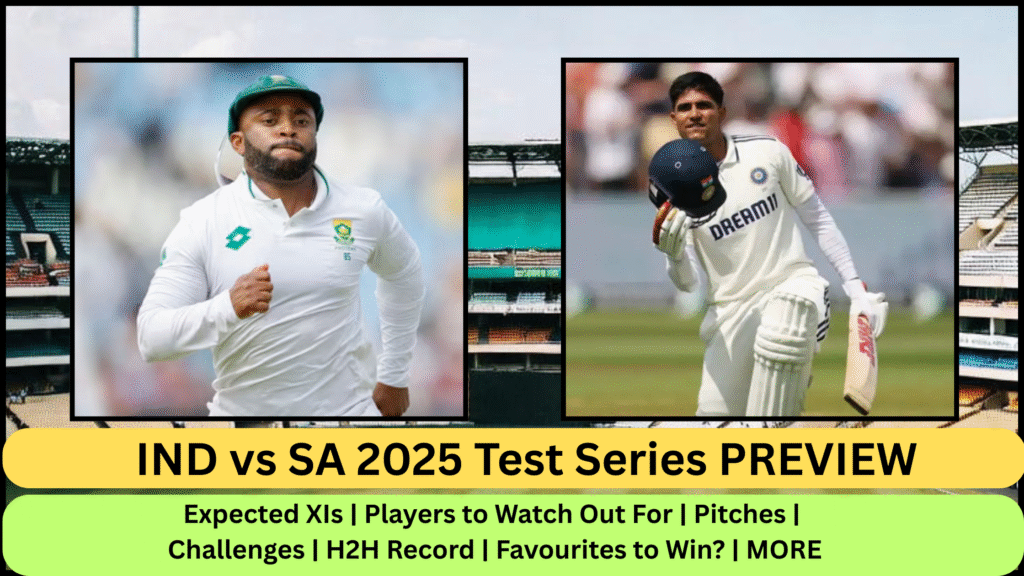 IND vs SA 2025 Test Series Preview