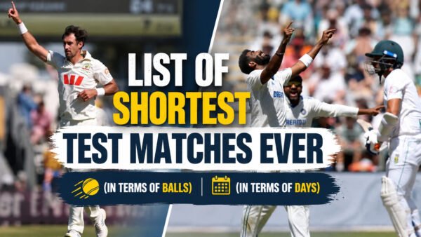 Shortest Test Match Ever: List of Shortest Test Matches Ever (In Terms of Days and Balls Both)