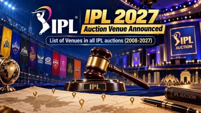 IPL Auction Returns to India After Three Years, but Why Has BCCI Chosen This Venue for 2027?