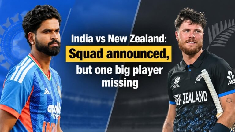 India vs New Zealand T20Is 2026: Strong Squad Announced, but One Big Absence Could Change Everything