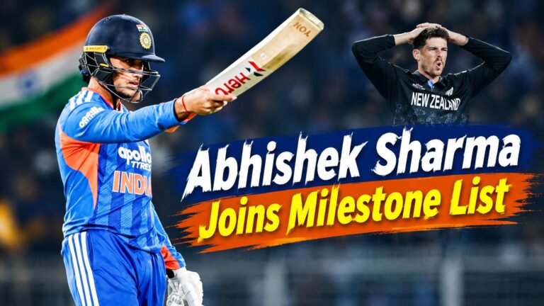 Abhishek Sharma Reaches Historic T20I Milestone With 35-Ball Century as India Crush New Zealand in 3rd T20I