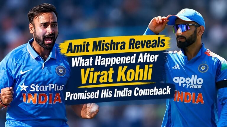 Amit Mishra Reveals What Happened After Virat Kohli Promised to Get Back to Him
