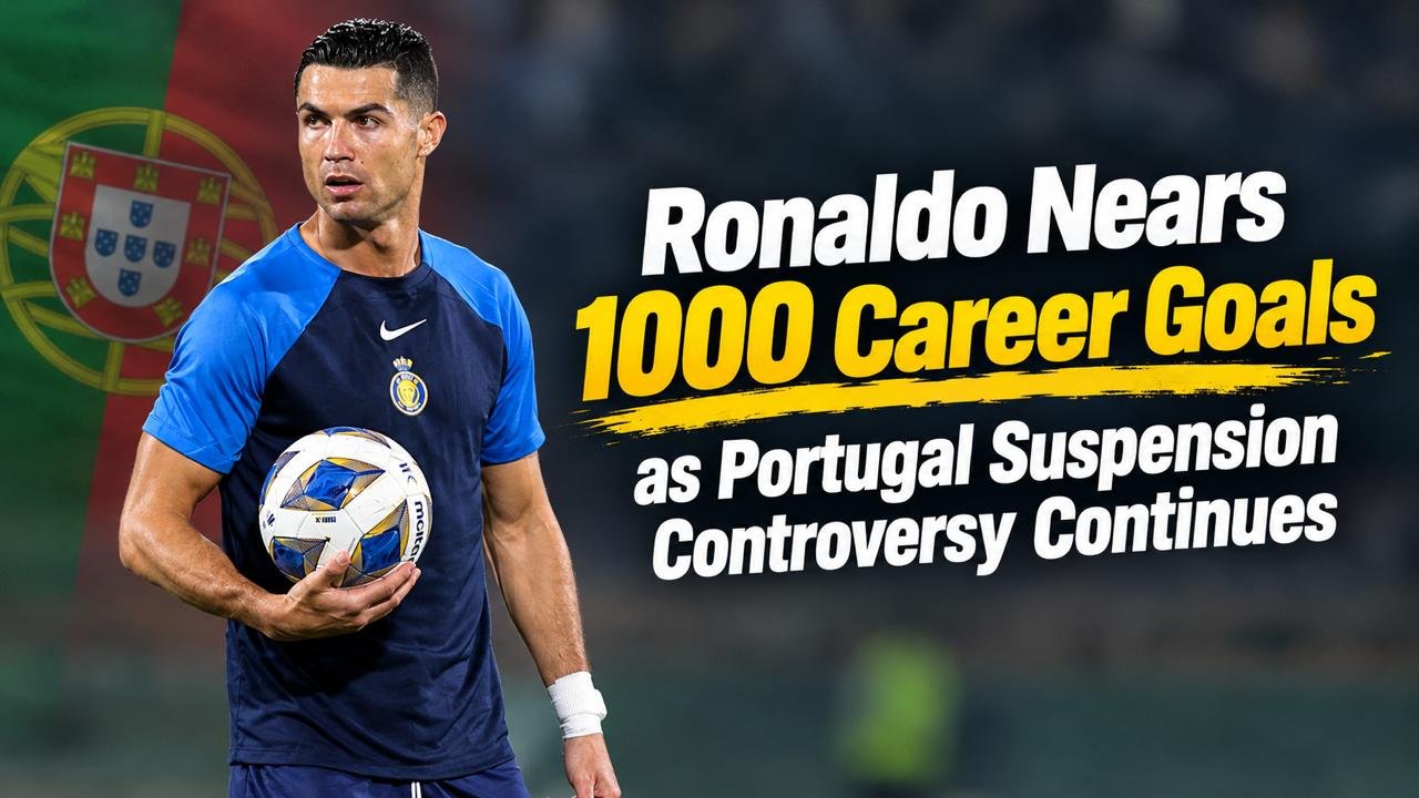 Cristiano Ronaldo nears 1000 career goals