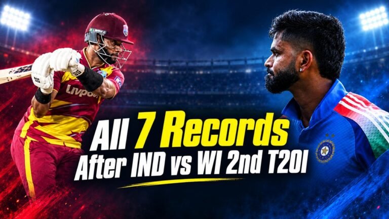 IND vs WI: Shai Hope, Sherfane Rutherford Make History as West Indies Chase 250 in Ranchi