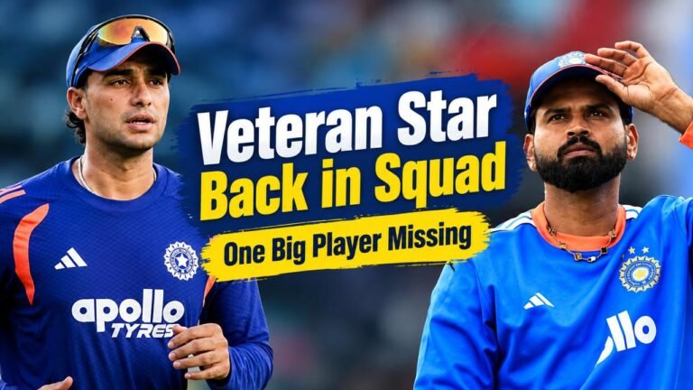 India Squad for NZ T20Is Announced, Veteran Star Back in the TEAM