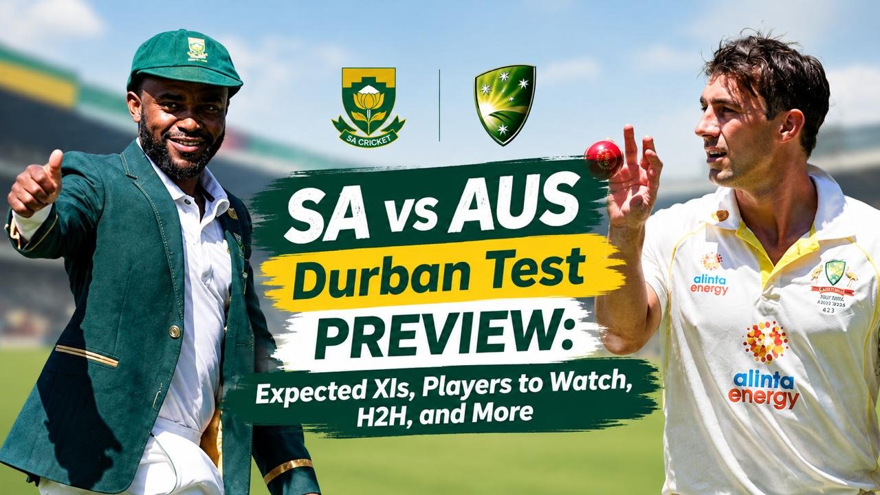 South Africa vs Australia 1st test 2026